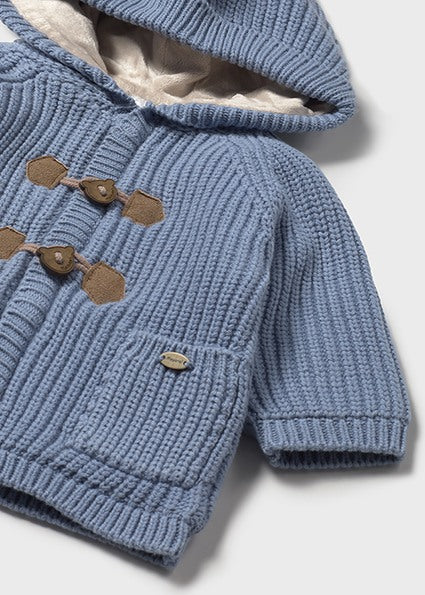 Cardigan imbottito in maglia neonato