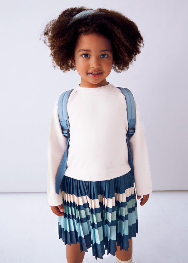 Vestito combined righe bambina