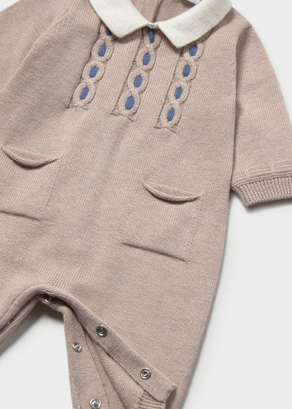 Pagliaccetto a maglia neonato