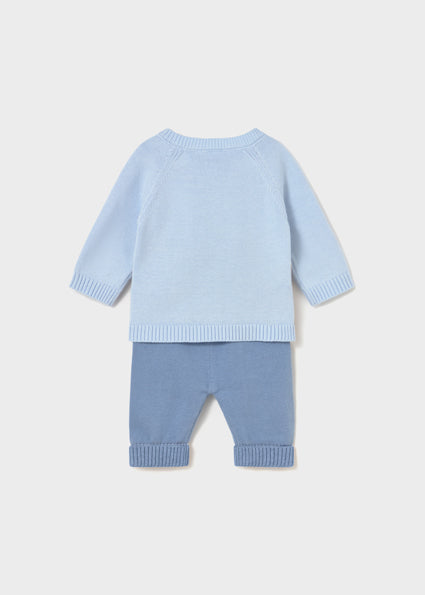 Completo pantalone e maglione neonato