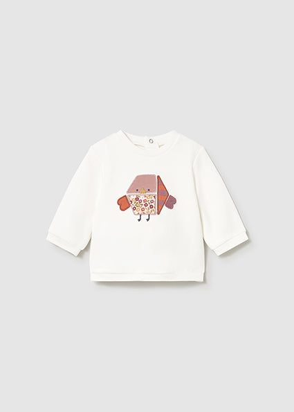 Tuta con gilet stampa neonata