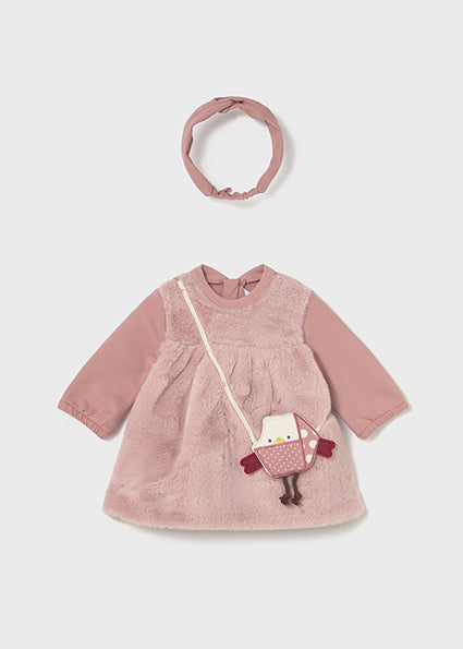 Vestito con borsa e fascia neonata