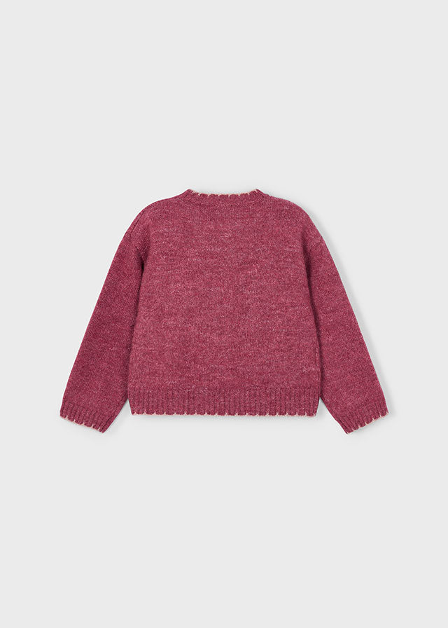 Maglione ricamo lustrini bambina