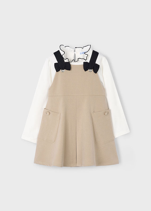 Vestito scamiciato lupetto bambina