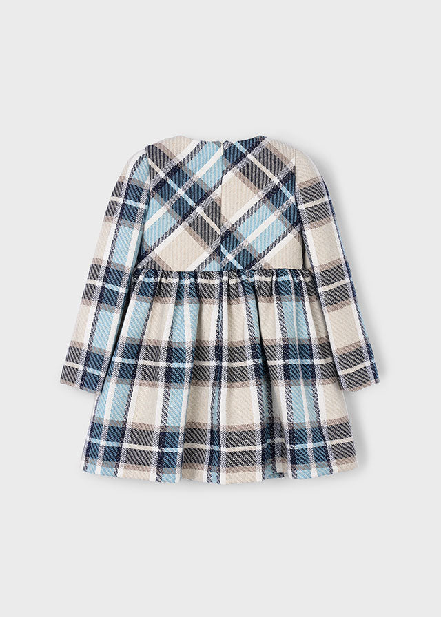 Vestito quadri velluto bambina