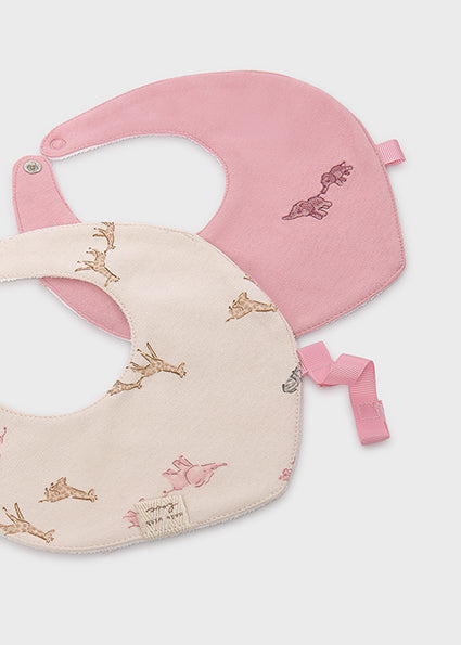 Set 2 bavaglini impermeabili neonato