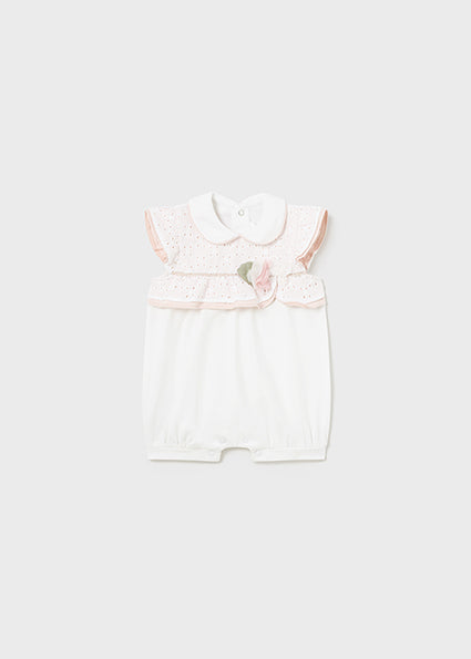 Pagliaccetto con colletto Better Cotton neonata