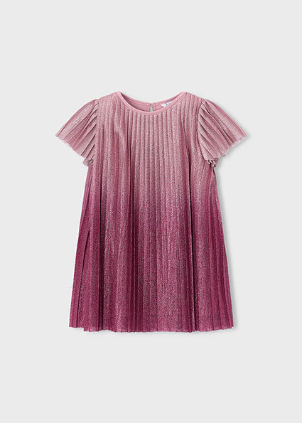 Vestito plissettato sfumato bambina