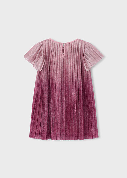 Vestito plissettato sfumato bambina