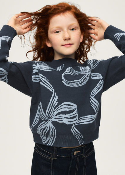 Maglione fiocchi ragazza
