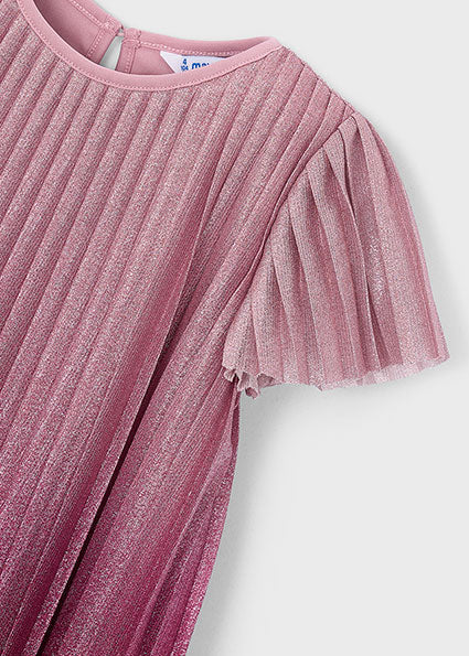 Vestito plissettato sfumato bambina