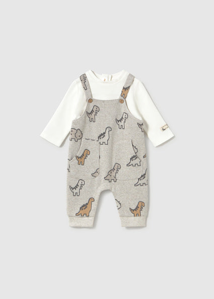 Pagliaccetto salopette dinosauri neonato