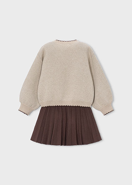 Completo gonna e maglione bambina