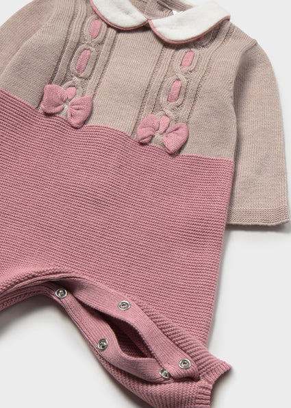 Pagliaccetto a maglia neonata