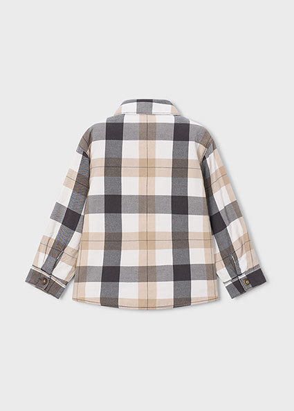 Overshirt quadri bambino