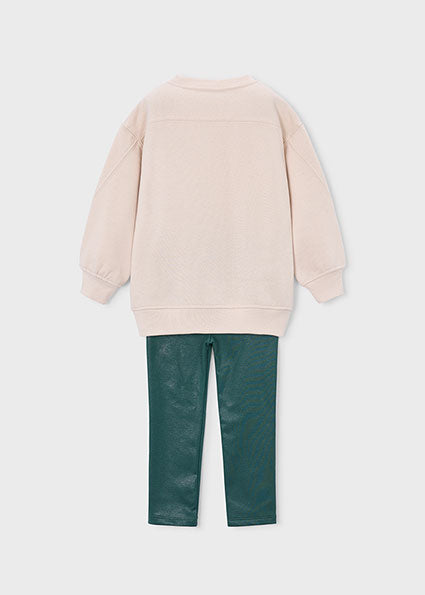 Completo leggings e felpa bambina