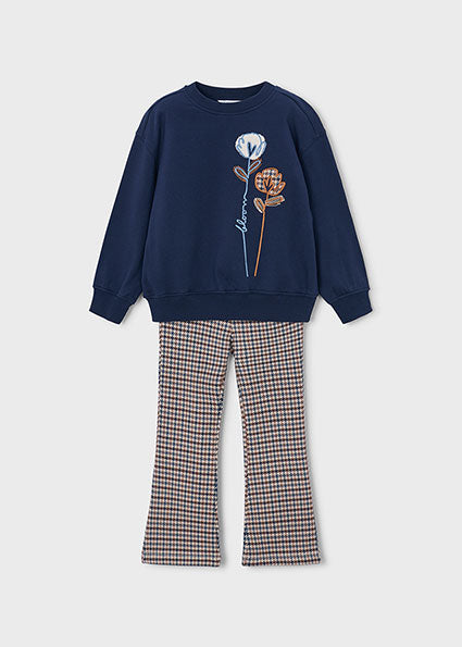 Completo leggings e felpa bambina